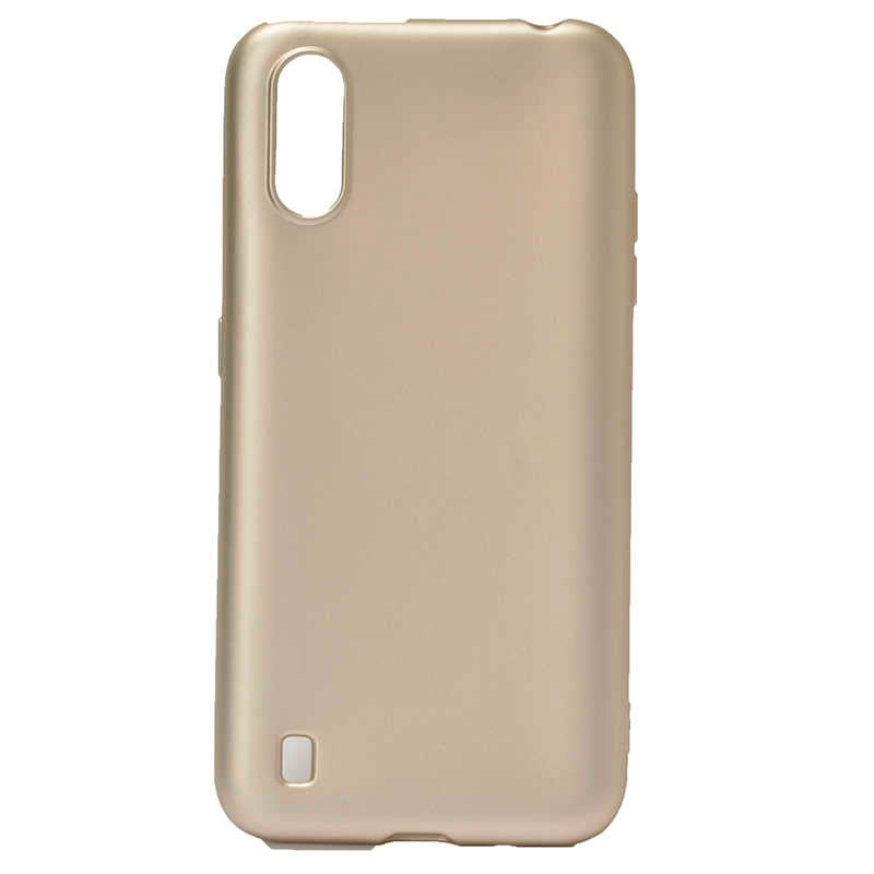 Galaxy A01 Kılıf Zore Premier Silikon Kapak Gold