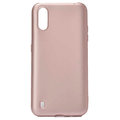 Galaxy A01 Kılıf Zore Premier Silikon Kapak Rose Gold