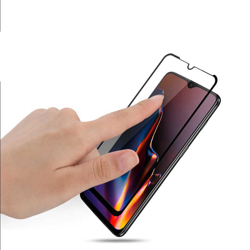 Galaxy A01 Zore Kenarları Kırılmaya Dayanıklı Cam Ekran Koruyucu Siyah