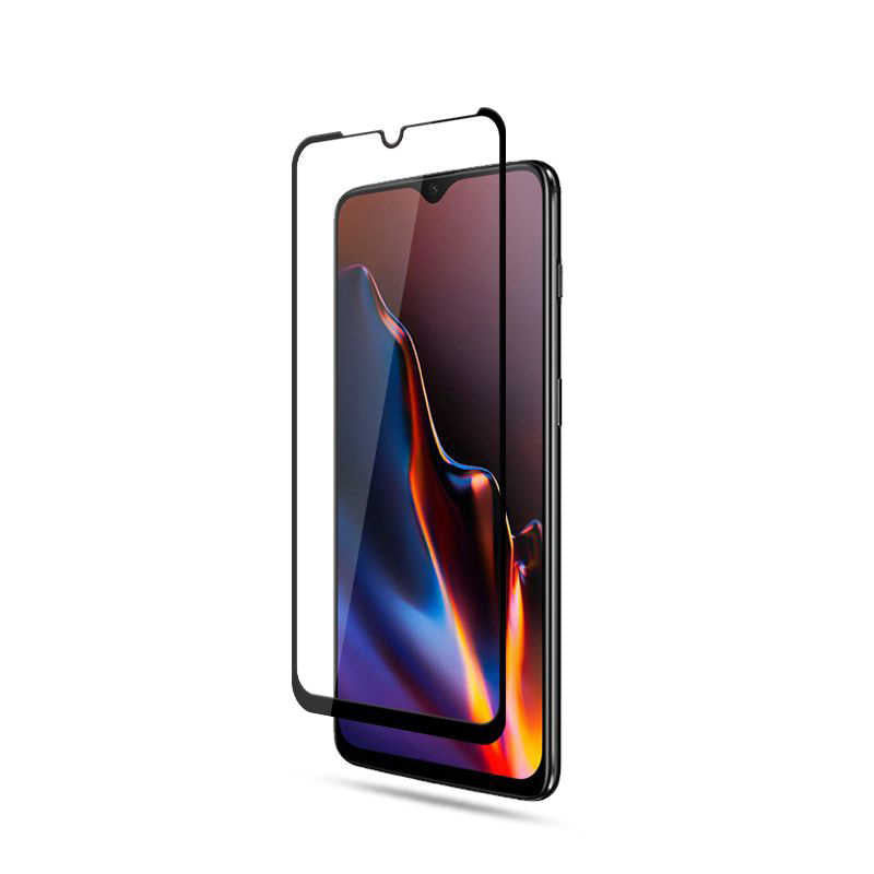 Galaxy A01 Zore Kenarları Kırılmaya Dayanıklı Cam Ekran Koruyucu Siyah