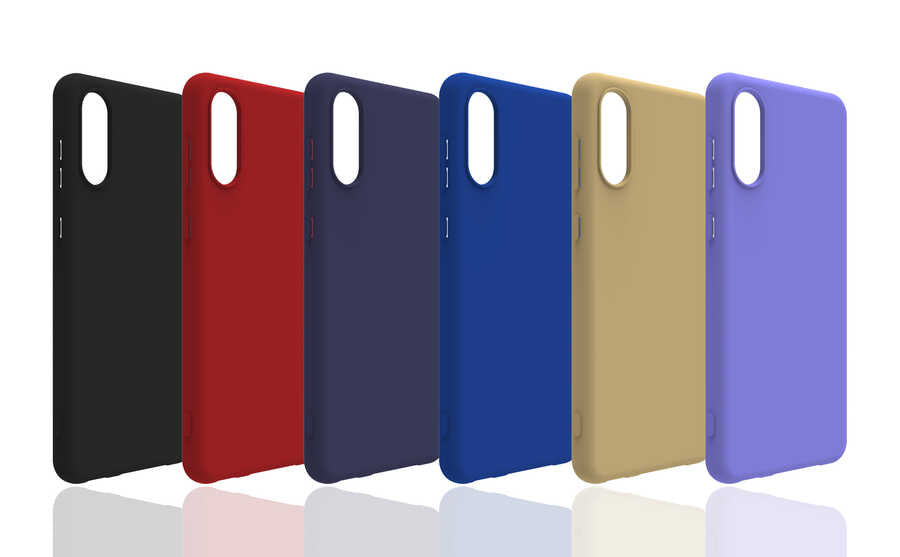 Galaxy A02 Kılıf Zore Biye Silikon Mor