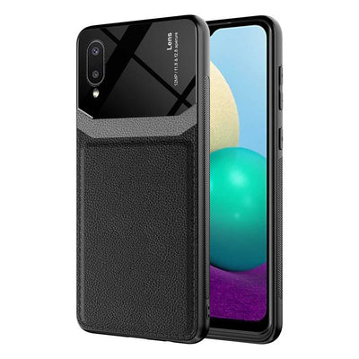 Galaxy A02 Kılıf Zore Emiks Kapak Siyah