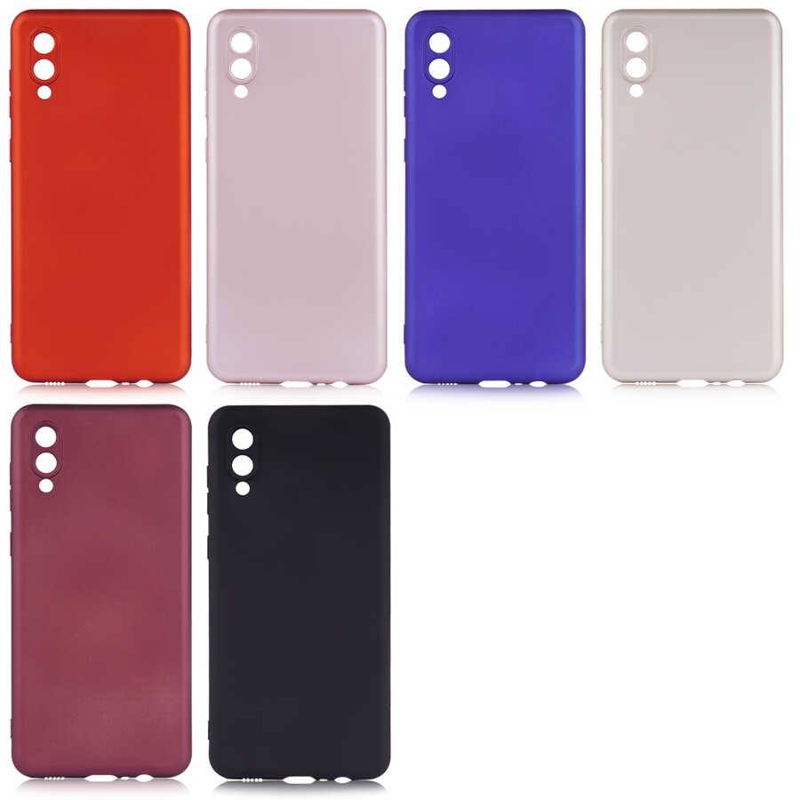 Galaxy A02 Kılıf Zore Premier Silikon Kapak Saks Mavi