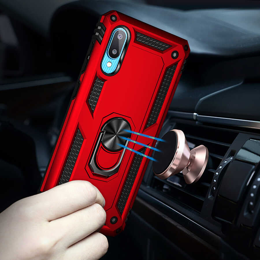 Galaxy A02 Kılıf Zore Vega Kapak Mavi