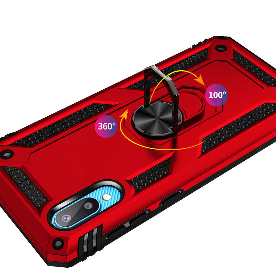 Galaxy A02 Kılıf Zore Vega Kapak Siyah