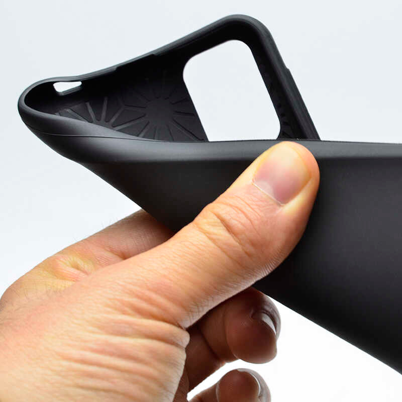 Galaxy A02S Kılıf Zore Biye Silikon Siyah