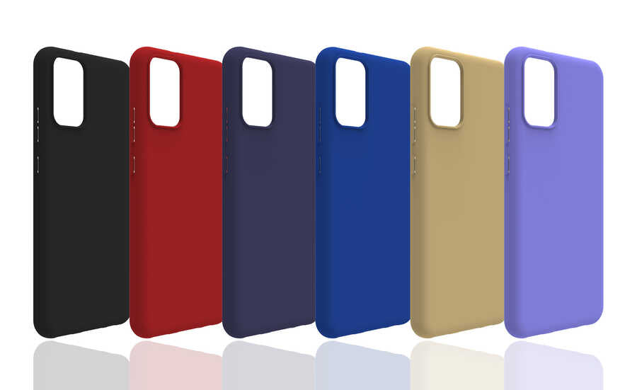 Galaxy A02S Kılıf Zore Biye Silikon Gold