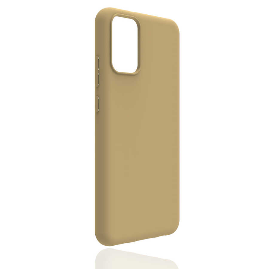 Galaxy A02S Kılıf Zore Biye Silikon Gold