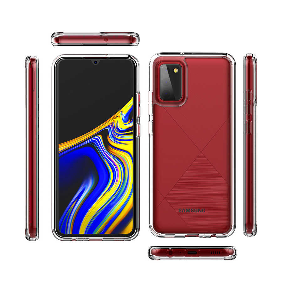 Galaxy A02S Kılıf Zore Coss Kapak Renksiz