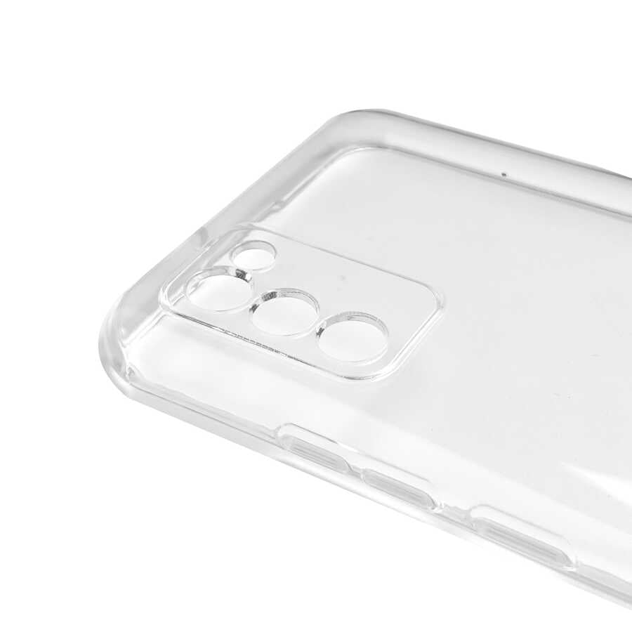 Galaxy A02S Kılıf Zore Kamera Korumalı Süper Silikon Kapak Renksiz