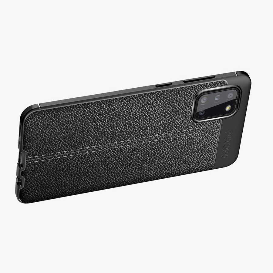 Galaxy A02S Kılıf Zore Niss Silikon Kapak Siyah