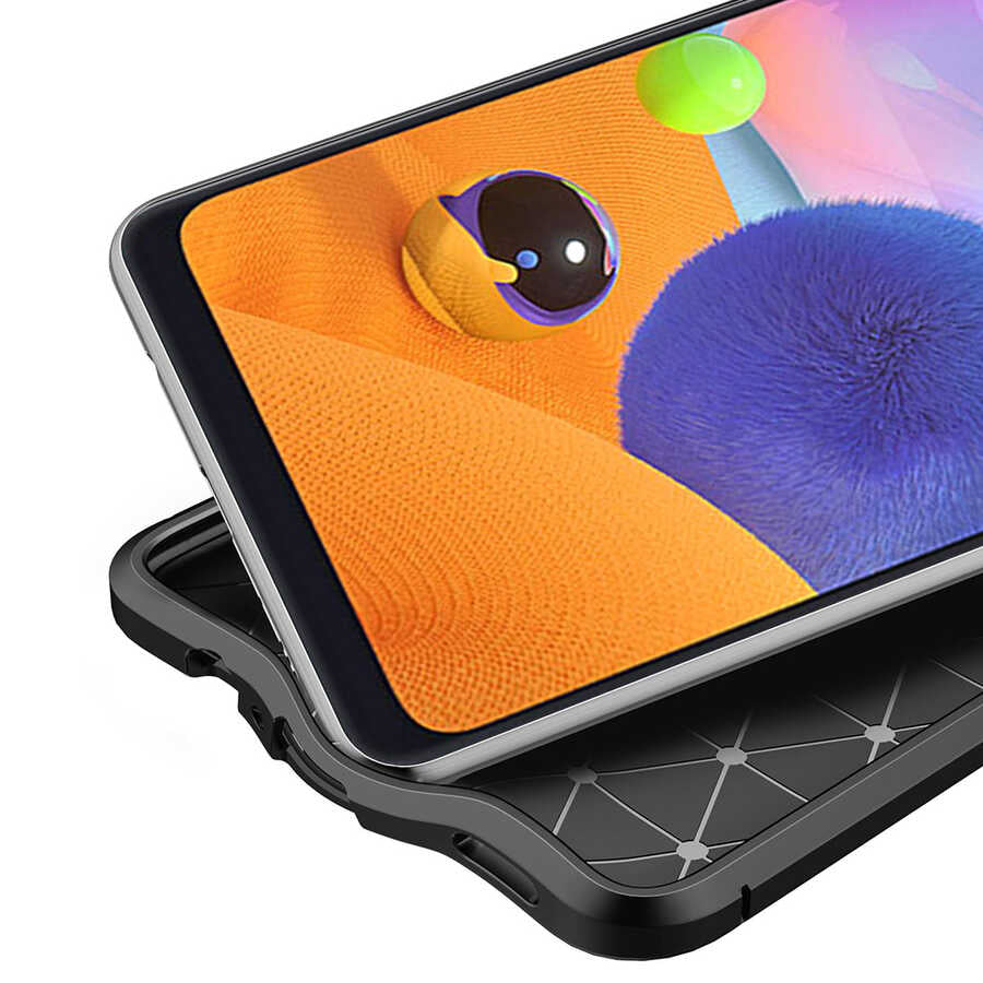 Galaxy A02S Kılıf Zore Niss Silikon Kapak Lacivert