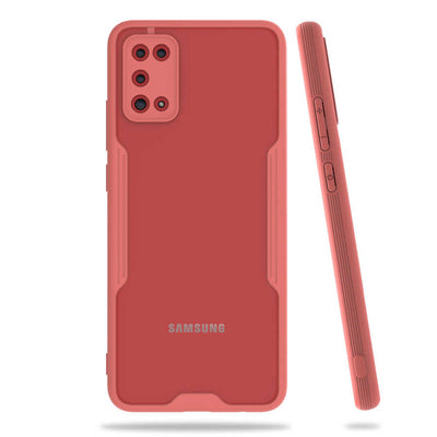 Galaxy A02S Kılıf Zore Parfe Kapak Pembe