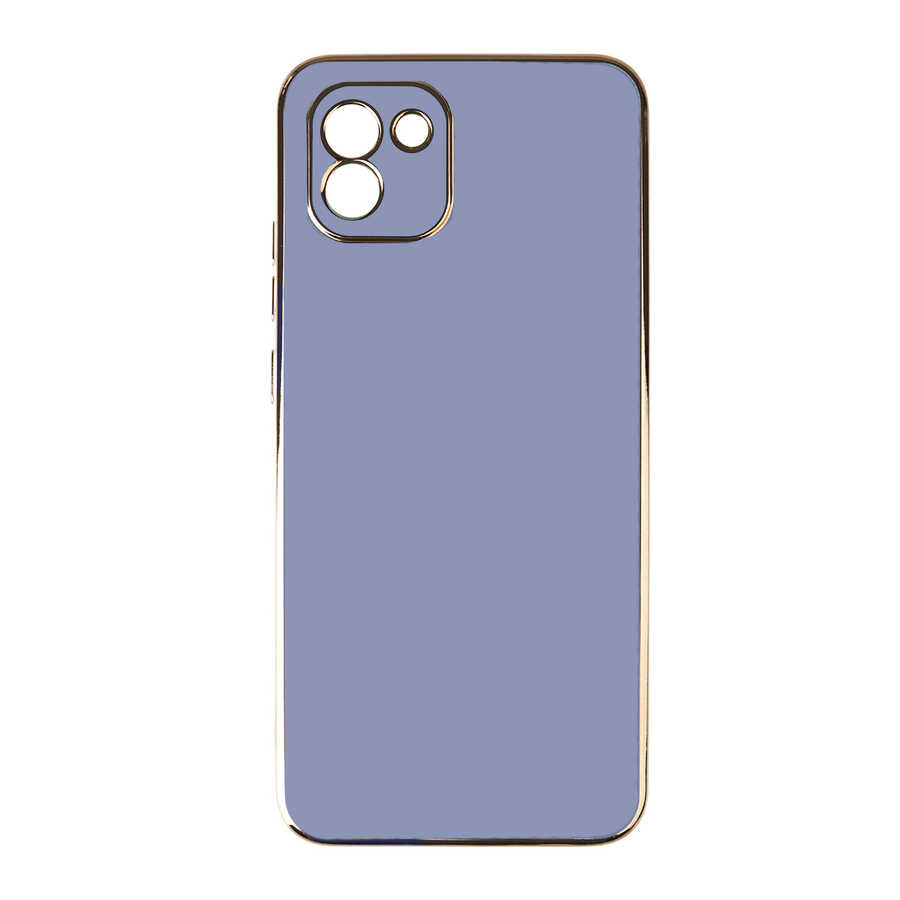 Galaxy A03 Kılıf Zore Bark Kapak Mavi Açık