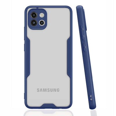 Galaxy A03 Kılıf Zore Parfe Kapak Lacivert