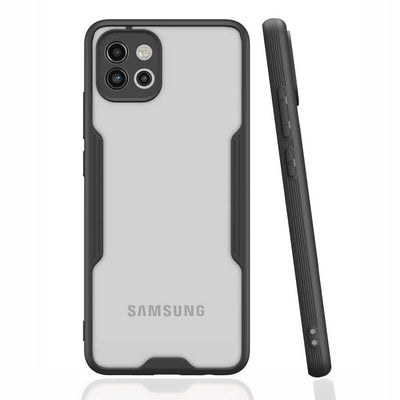 Galaxy A03 Kılıf Zore Parfe Kapak Siyah