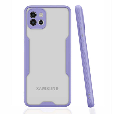 Galaxy A03 Kılıf Zore Parfe Kapak Lila