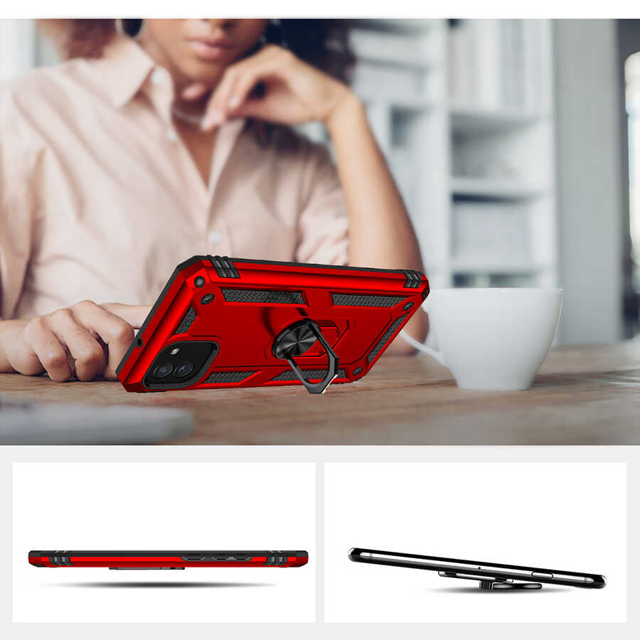 Galaxy A03 Kılıf Zore Vega Kapak Mavi