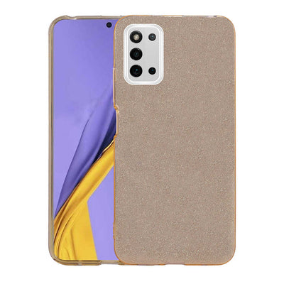 Galaxy A03S Kılıf Zore Shining Silikon Gold
