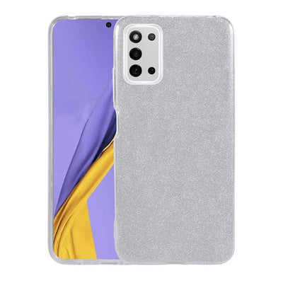 Galaxy A03S Kılıf Zore Shining Silikon Gümüş