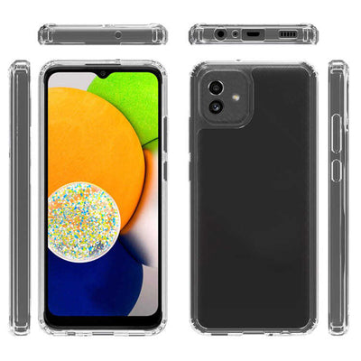 Galaxy A04 Kılıf Zore 2mm Anti Shock Silikon Renksiz