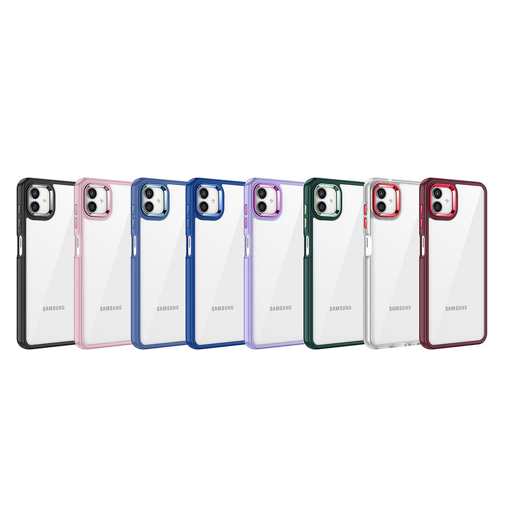 Galaxy A04 Kılıf Zore Flora Kapak Lila