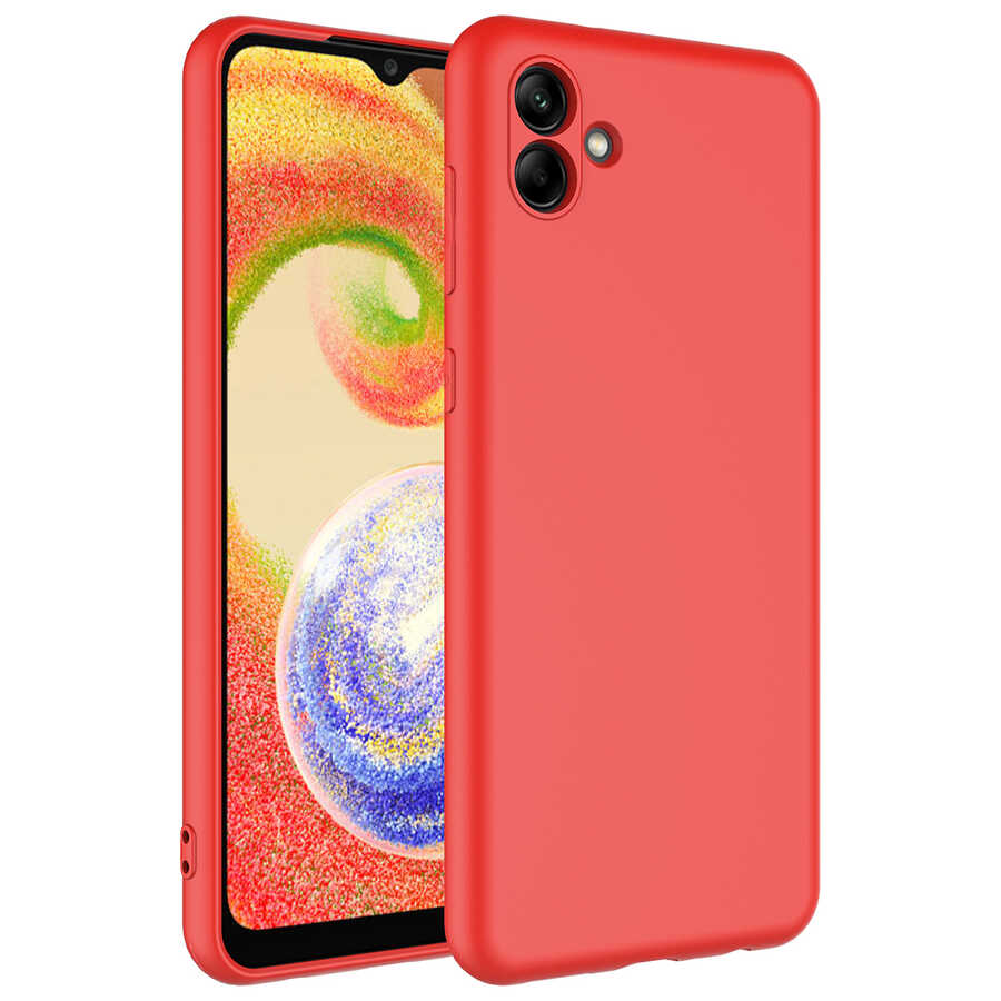 Galaxy A04 Kılıf Zore Mara Lansman Kapak Kırmızı