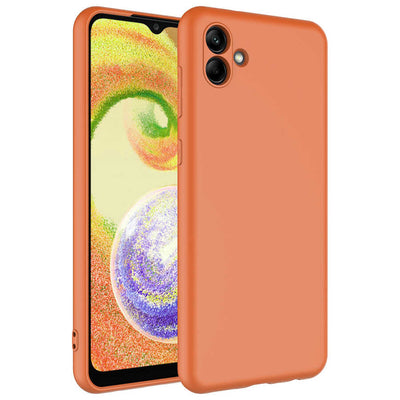 Galaxy A04 Kılıf Zore Mara Lansman Kapak Turuncu