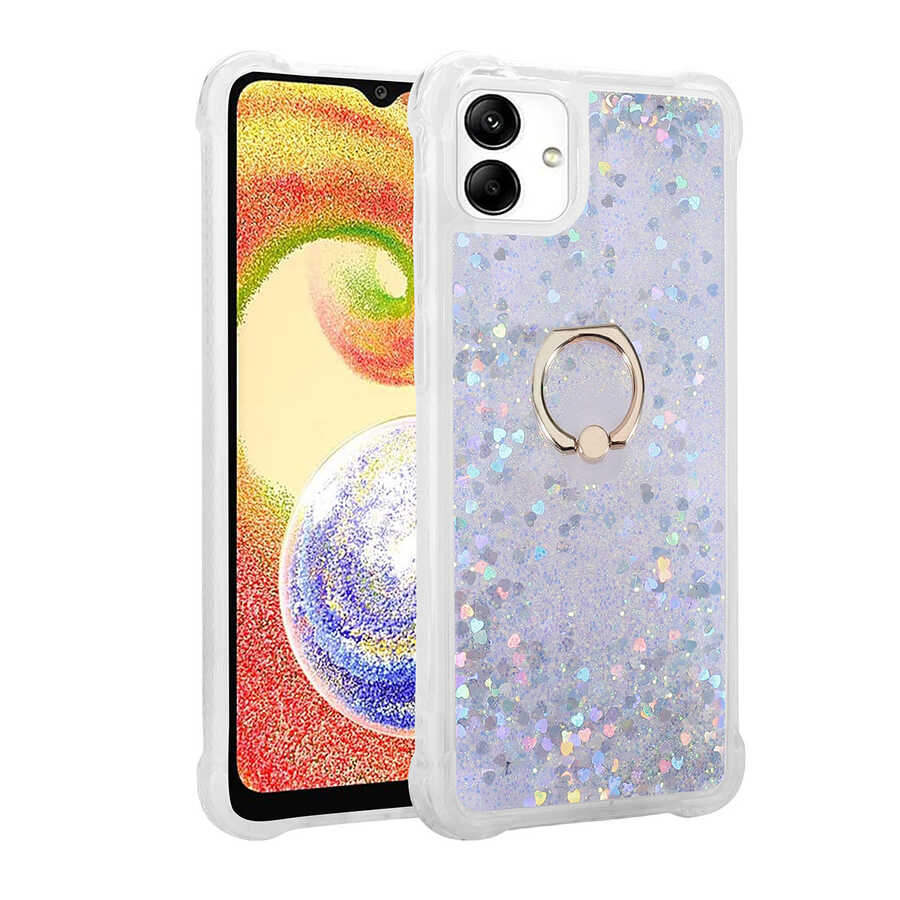 Galaxy A04 Kılıf Zore Milce Kapak Gümüş