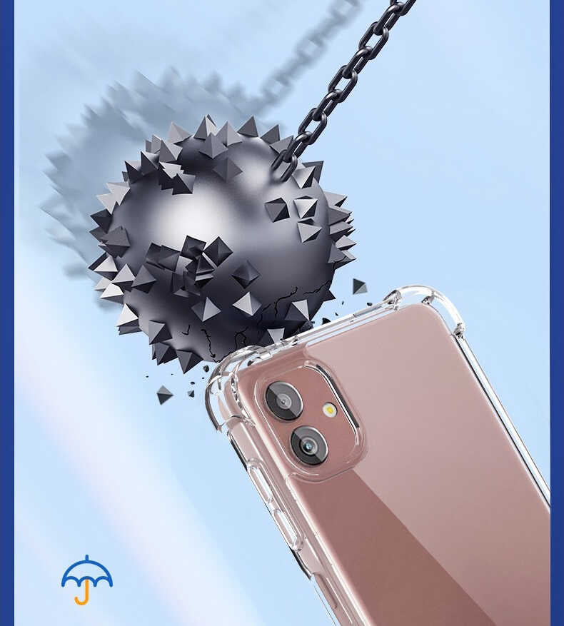 Galaxy A04 Kılıf Zore Nitro Anti Shock Silikon Renksiz