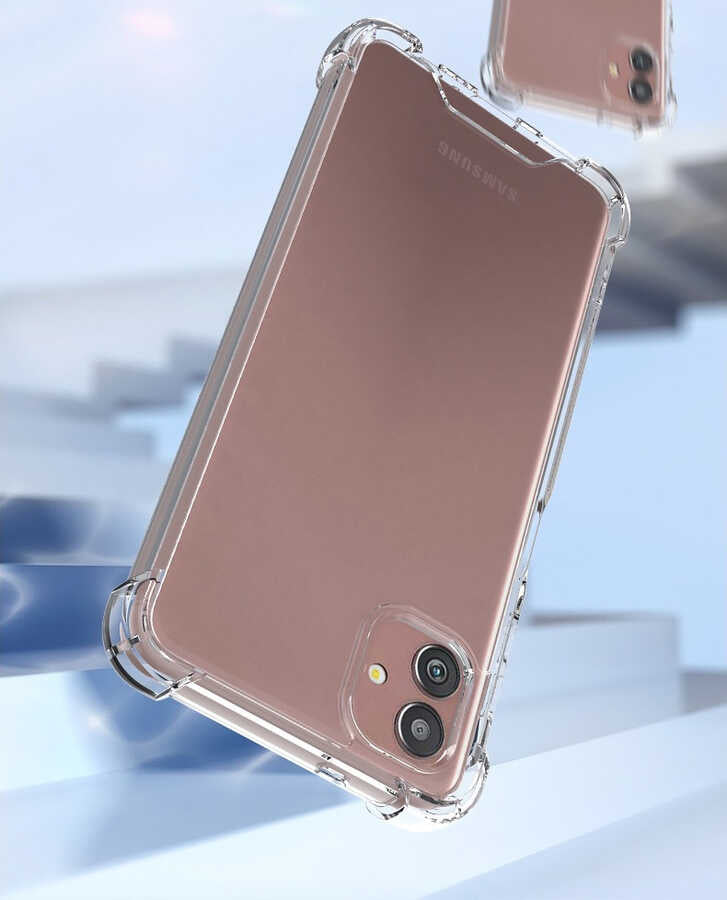Galaxy A04 Kılıf Zore Nitro Anti Shock Silikon Renksiz