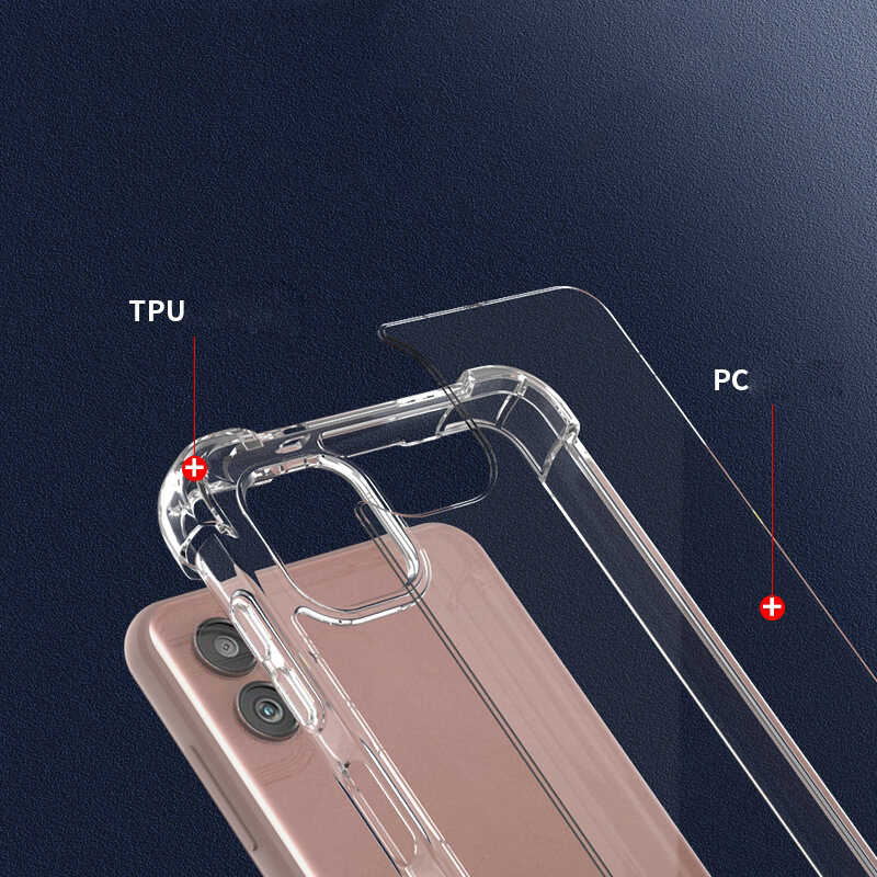 Galaxy A04 Kılıf Zore Nitro Anti Shock Silikon Renksiz