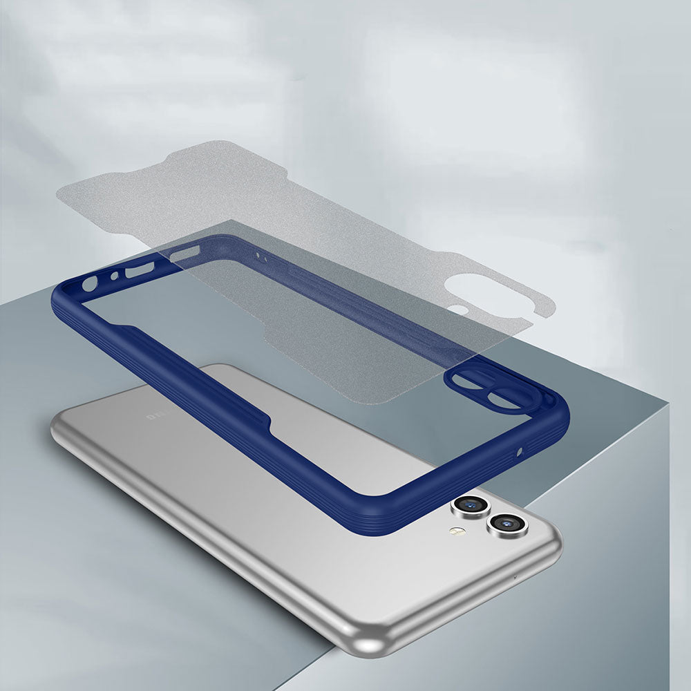 Galaxy A04 Kılıf Zore Parfe Kapak Lacivert