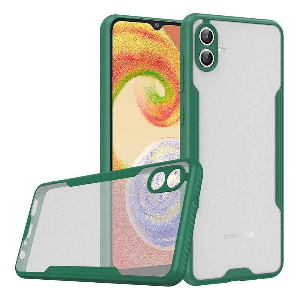 Galaxy A04 Kılıf Zore Parfe Kapak Koyu Yeşil