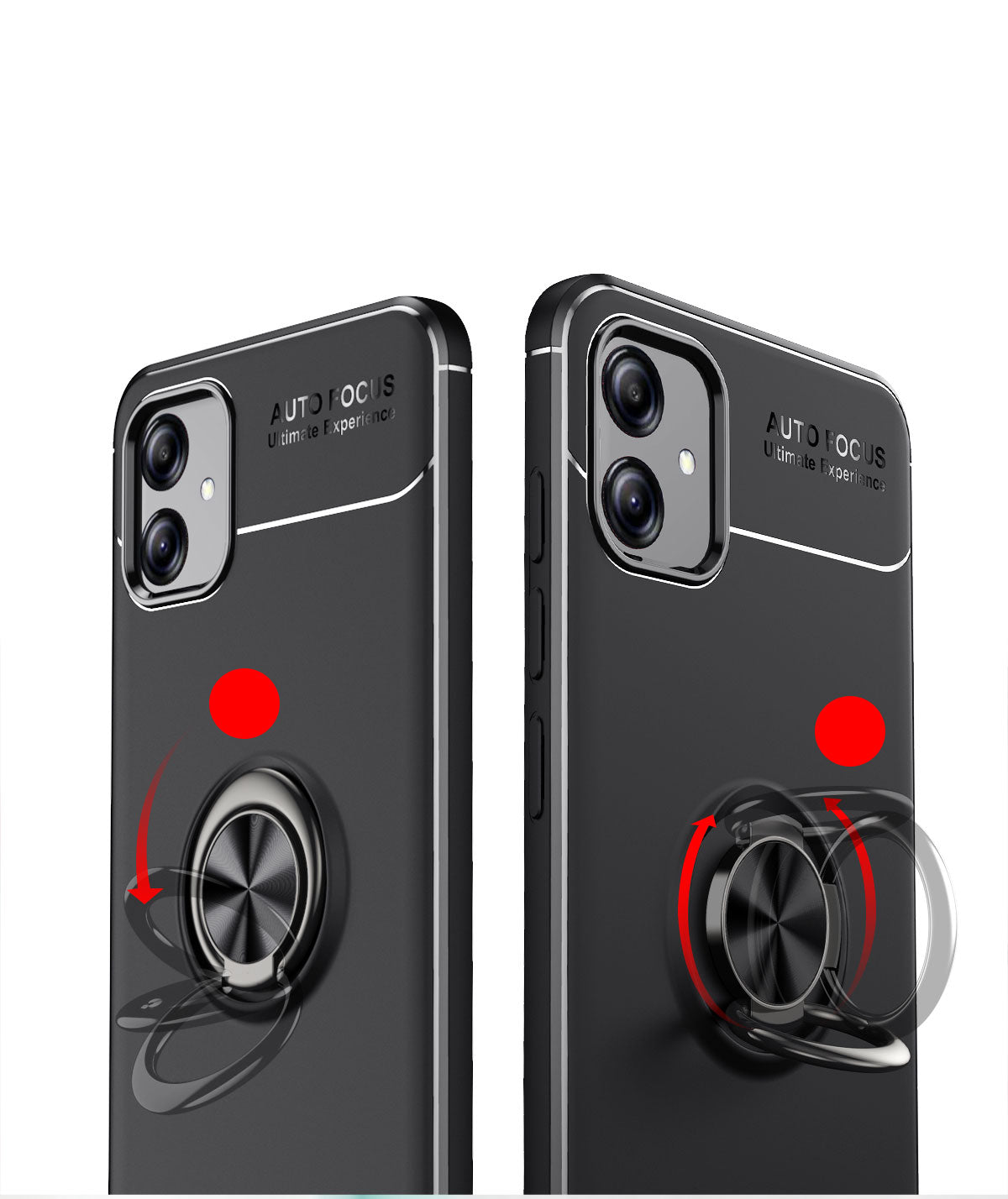 Galaxy A04E Kılıf Zore Ravel Silikon Kapak Siyah