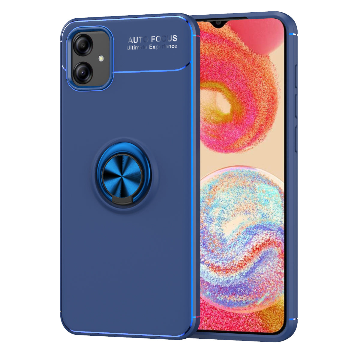 Galaxy A04E Kılıf Zore Ravel Silikon Kapak Mavi