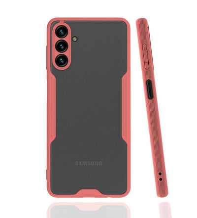 Galaxy A04S Kılıf Zore Parfe Kapak Pembe
