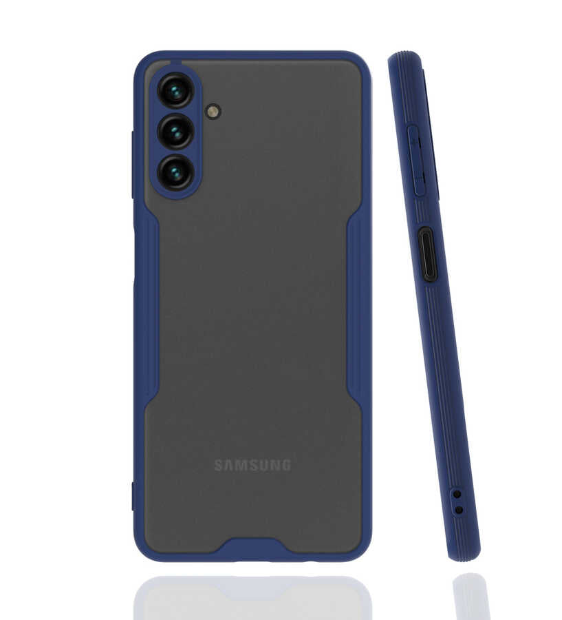 Galaxy A04S Kılıf Zore Parfe Kapak Lacivert
