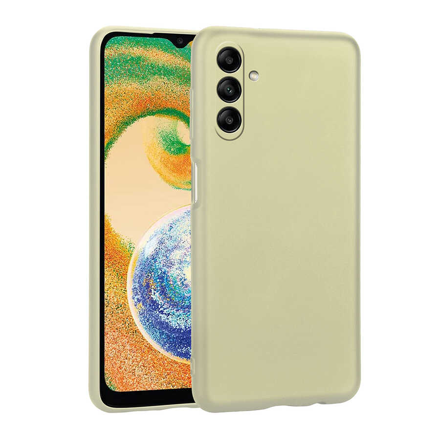 Galaxy A04S Kılıf Zore Premier Silikon Kapak Gold