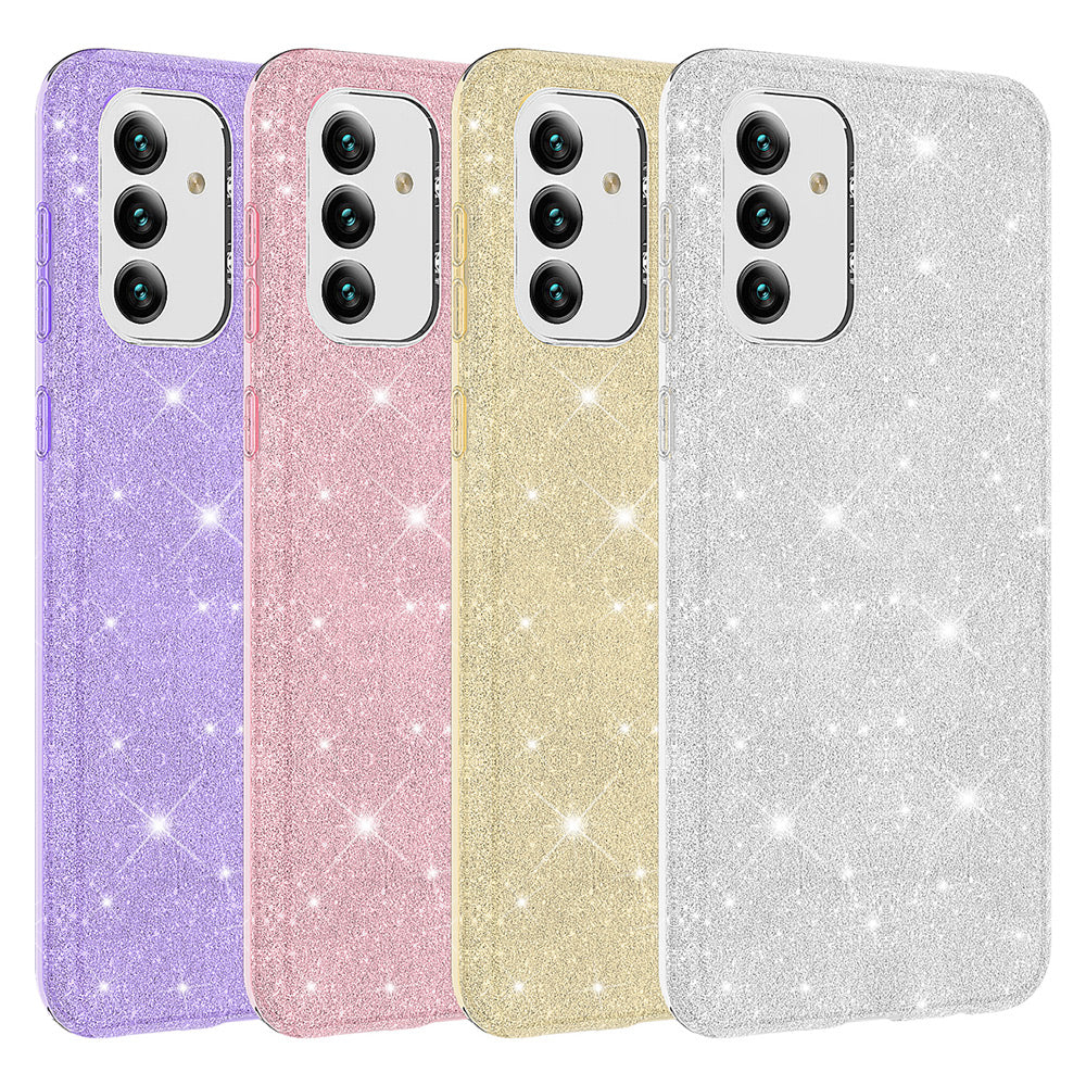 Galaxy A04S Kılıf Zore Shining Silikon Pembe