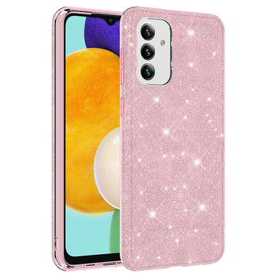 Galaxy A04S Kılıf Zore Shining Silikon Pembe