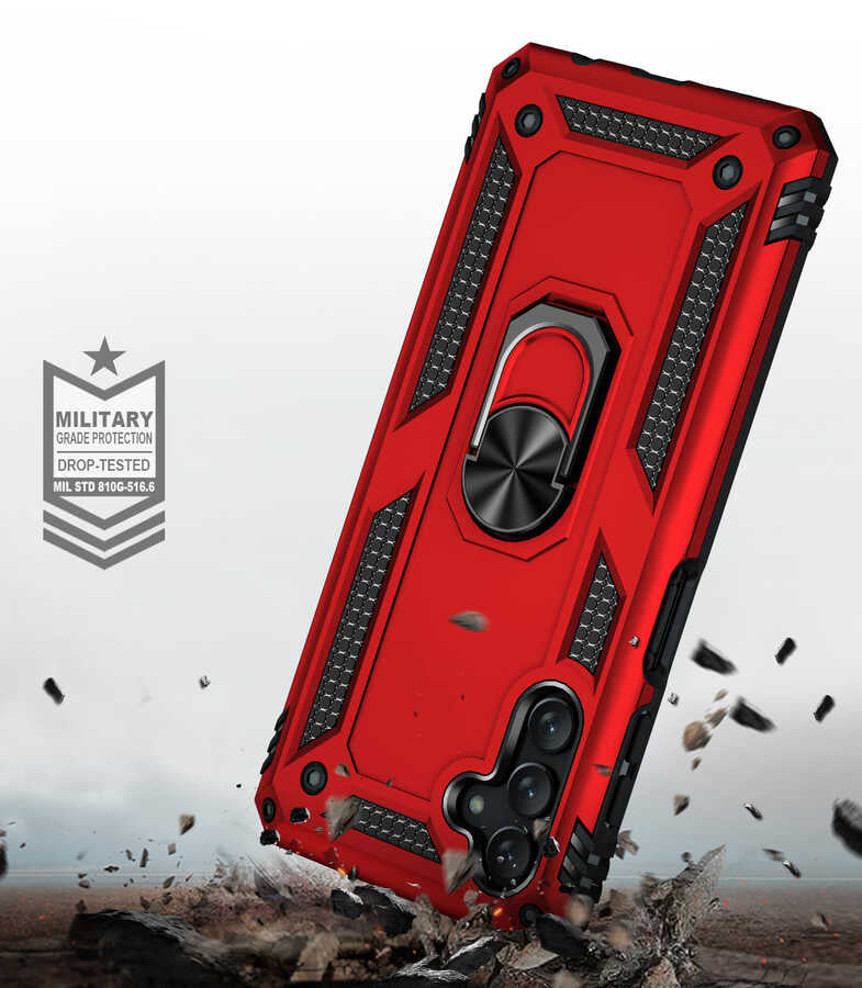 Galaxy A04S Kılıf Zore Vega Kapak Mavi