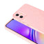 Galaxy A05 Kılıf Kamera Korumalı Simli Lüks Zore Koton Kapak Pembe Koyu