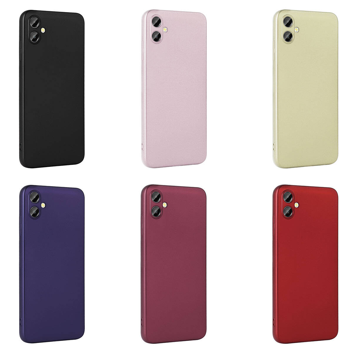 Galaxy A05 Case Zore Premier Silicone Cover Red