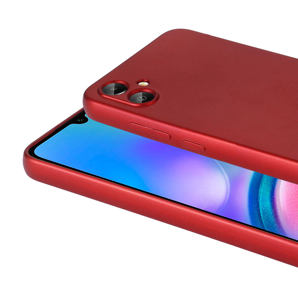 Galaxy A05 Case Zore Premier Silicone Cover Red