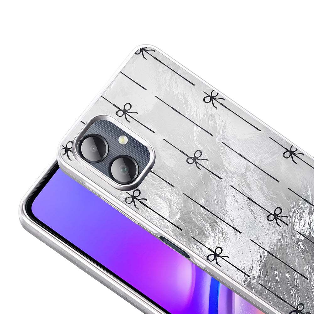 Galaxy A06 Kılıf Desenli Zore Mep Kapak Gri Leopar