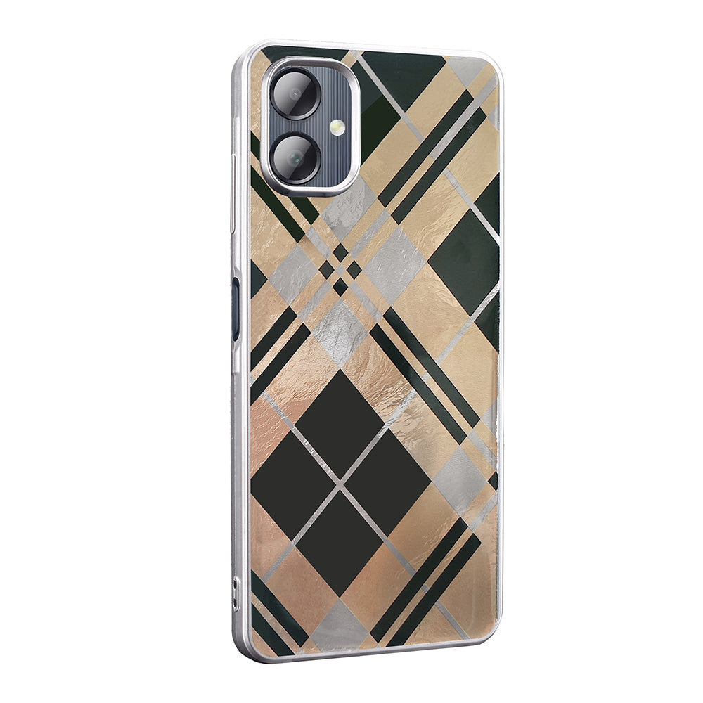 Galaxy A06 Kılıf Desenli Zore Mep Kapak Gold Leopar