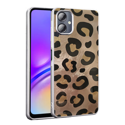 Galaxy A06 Kılıf Desenli Zore Mep Kapak Gold Leopar