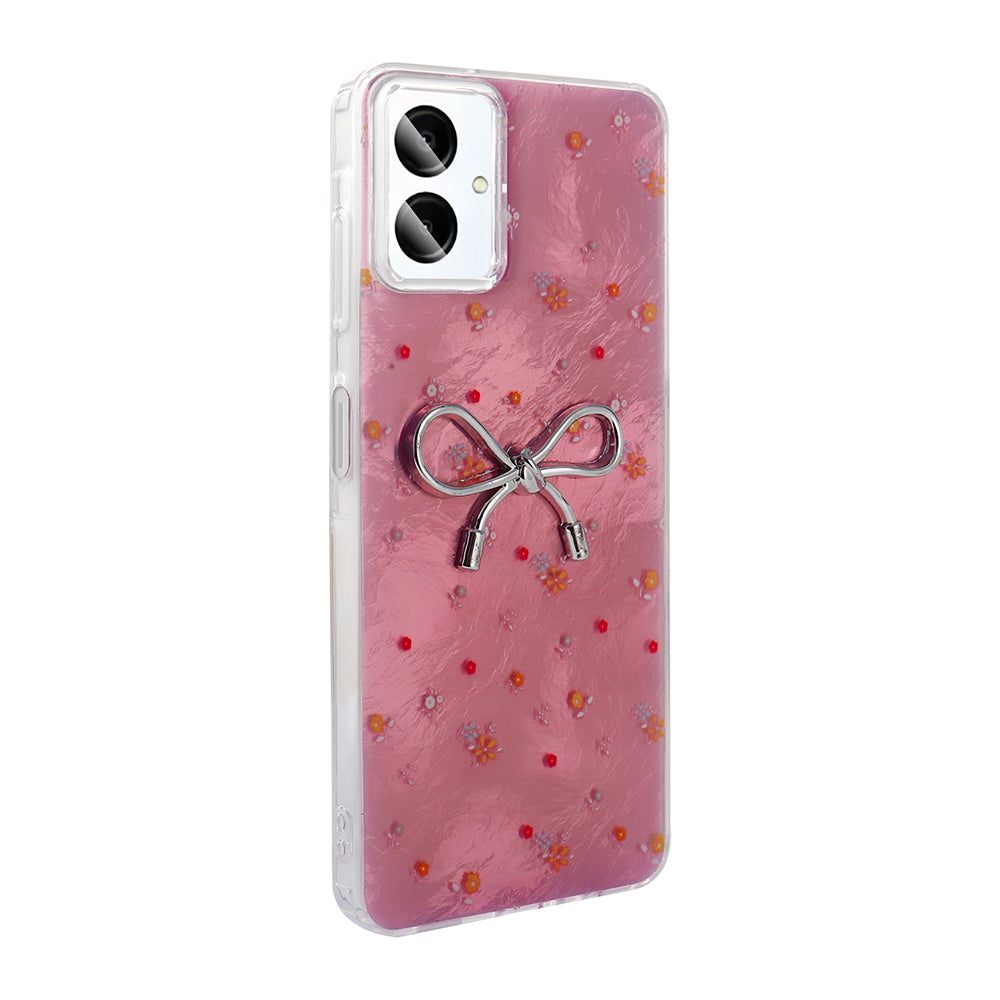 Galaxy A06 Kılıf Kamera Korumalı Figürlü Zore Ponti Silikon Kapak Açık Mavi