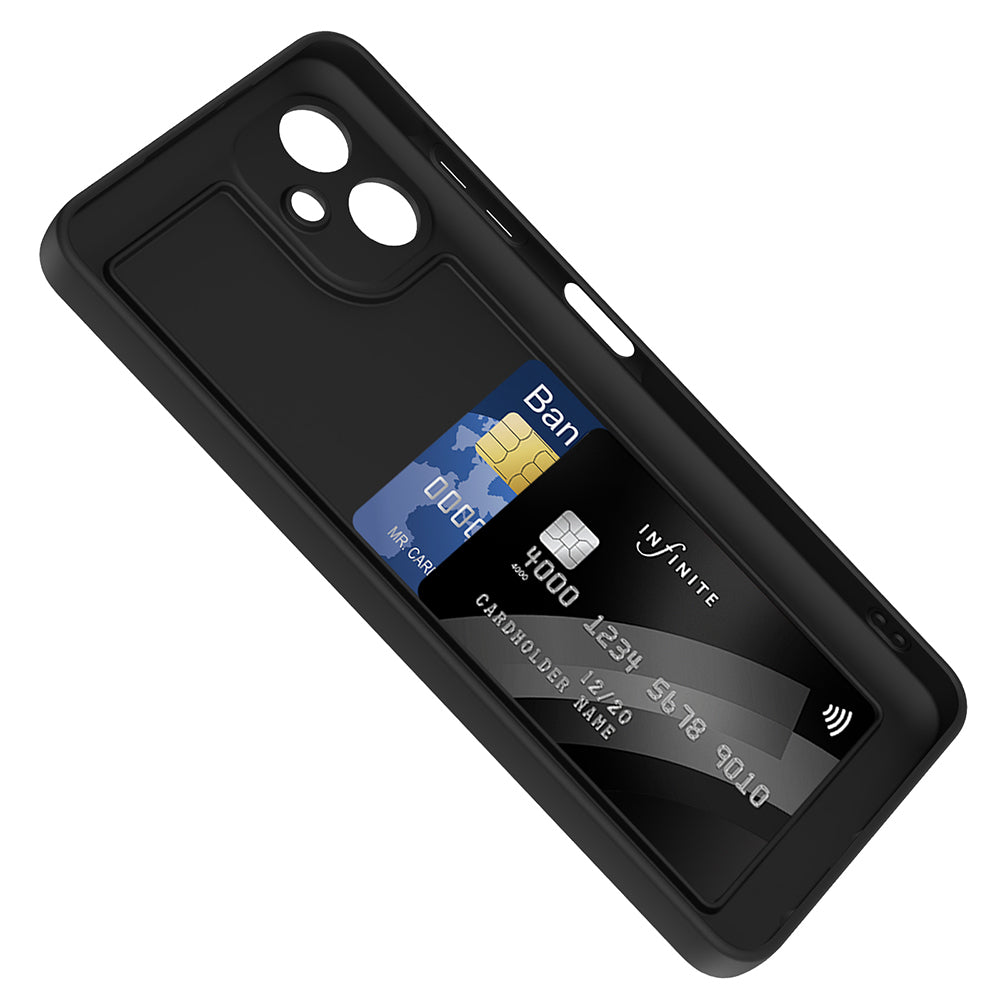 Galaxy A06 Kılıf Kamera Korumalı Kartlık Hazneli Zore Vitra Kapak Mürdüm